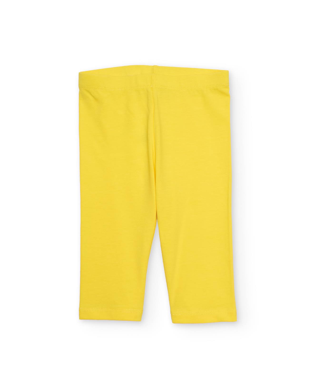 Legging Fille En Maille Avec Taille lastique Jaune 8 €