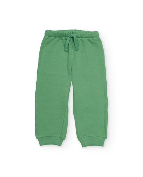 Bébé-Pantalon garçon en maille avec taille élastiquée