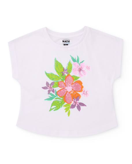 Fille-T-shirt fille en maille avec finition brillante