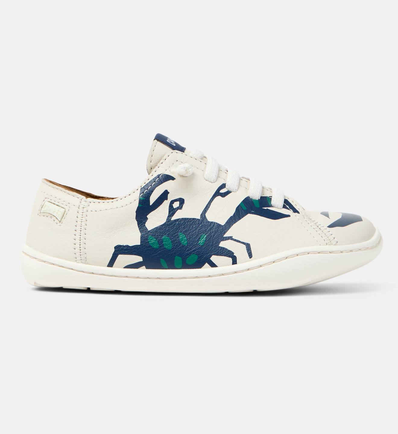 Baskets Garçon Cuir Peu Cami Blanc Naturel 1 Baskets Garçon Cuir Peu Cami Blanc Naturel 1