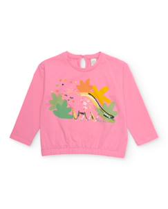 -T-shirt fille en maille avec détails à sequins