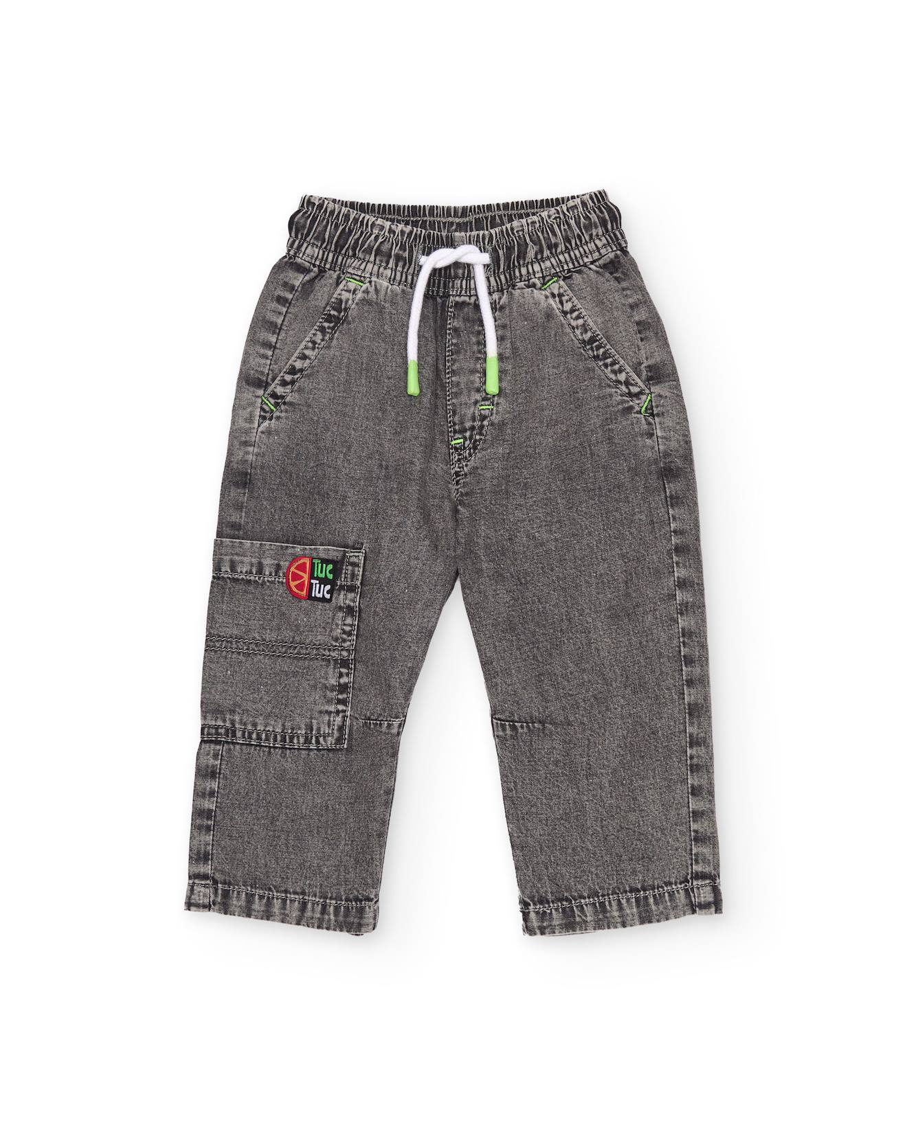 Pantalon Garon En Denim Effet Dlav Gris 23 €