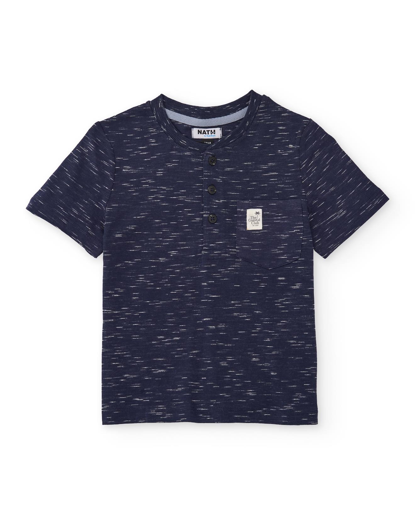 T-shirt Garon En Maille Avec Effet Chin Bleu 12 €