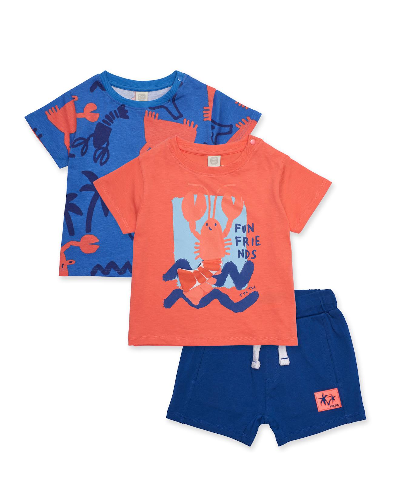 Ensemble Pour Garon En Maille Trois Pices Bleu 29 €