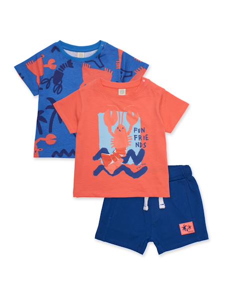 Ensemble pour garçon en maille trois pièces  - vertbaudet enfant