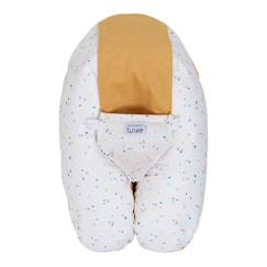 -Coussin d'allaitement et de grossesse 3en1 multirelax éponge jaune pois