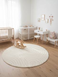 Tapis rond design à effet de relief  groove  - vertbaudet enfant