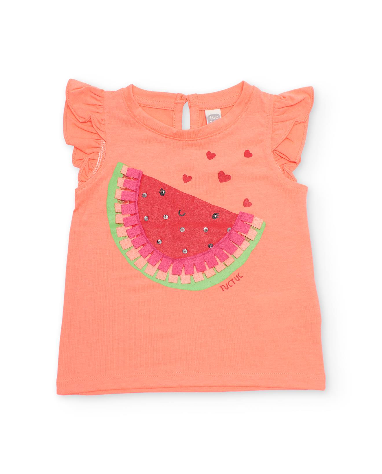 T-shirt Fille En Maille Avec Dtails Brillants Orange 13 €