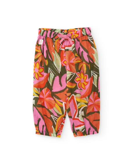 Fille-Pantalon fille en tissu léger