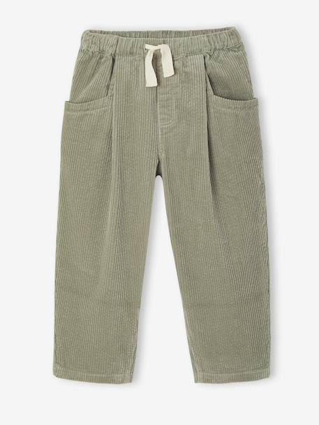 Fille-Pantalon-Pantalon fille velours forme loose 