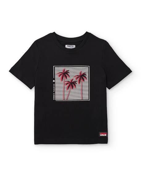 Garçon-T-shirt garçon en maille avec imprimé graphique