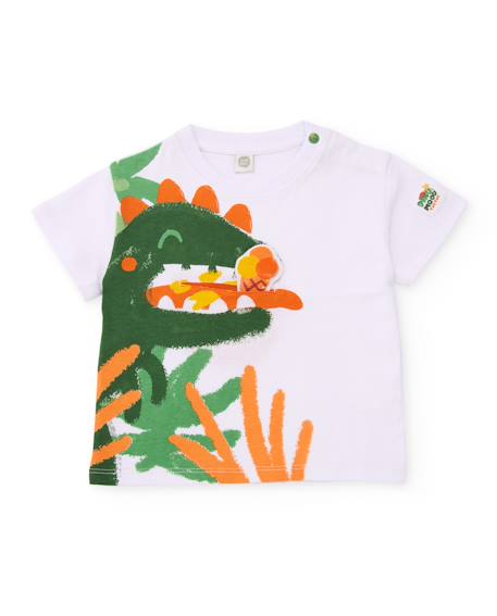 Bébé-T-shirt garçon en maille avec application sur le devant