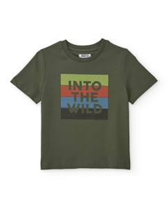 Garçon-T-shirt, polo, sous-pull-T-shirt garçon en maille avec graphique linéaire