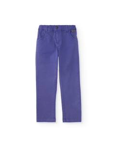 -Pantalon pour garçon en toile avec taille ajustable