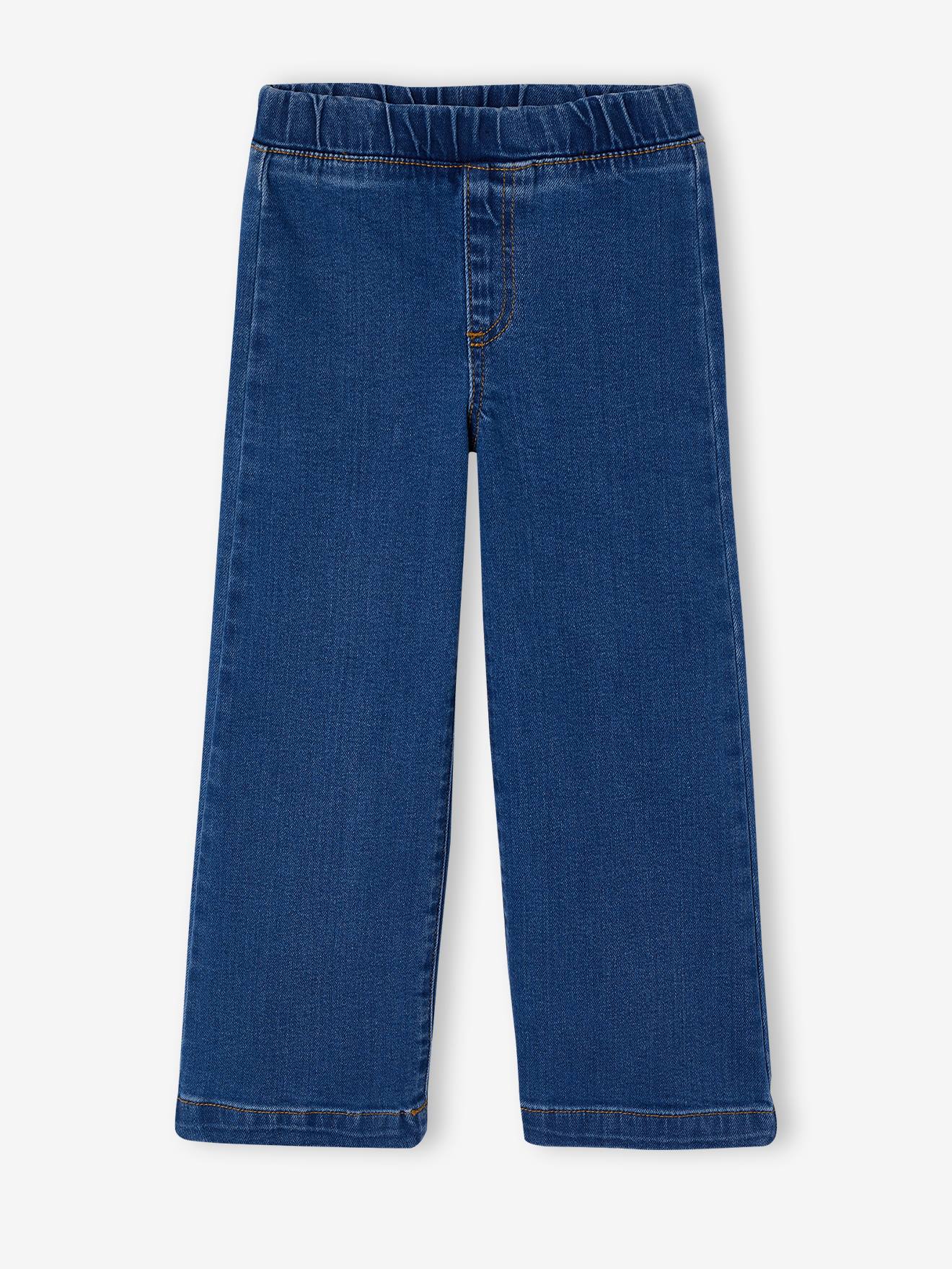 Jean tregging fille large bleu fonc 18 €