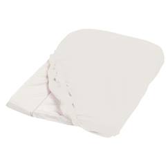 Puériculture-Housse de matelas à langer blanc éponge  50x75cm