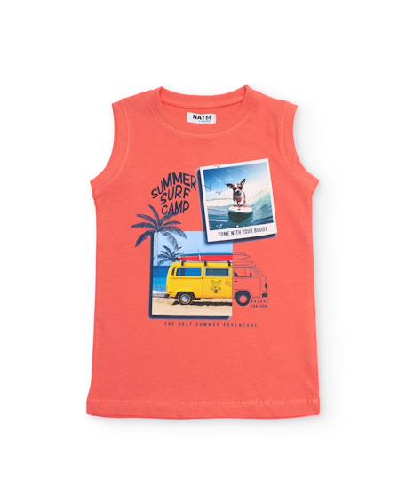 T-shirt garçon en maille avec imprimé photographique  - vertbaudet enfant