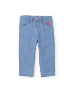 Bébé-Pantalon, jean-Pantalon garçon en denim doux