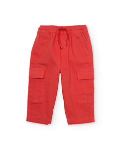 Bébé-Pantalon, jean-Pantalon garçon en tissu tissé style cargo