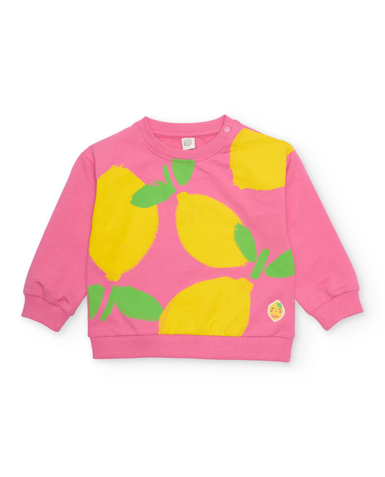 Sweat-shirt Fille En Maille Avec Fermeture Lpaule Rose 19 €