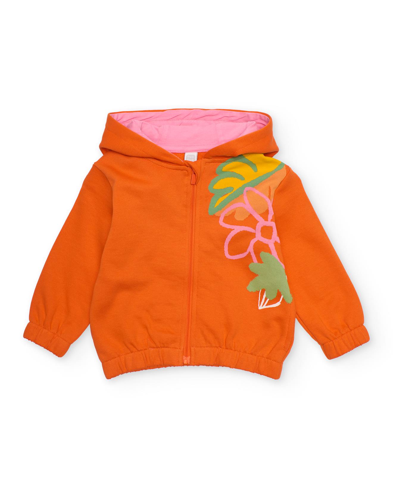 Sweat-shirt Fille En Maille Avec Fermeture clair Orange 25 €