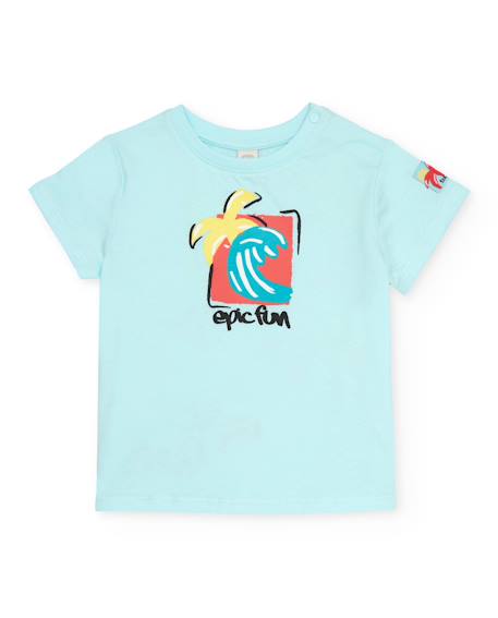 Garçon-T-shirt garçon en maille avec fermeture à l’épaule