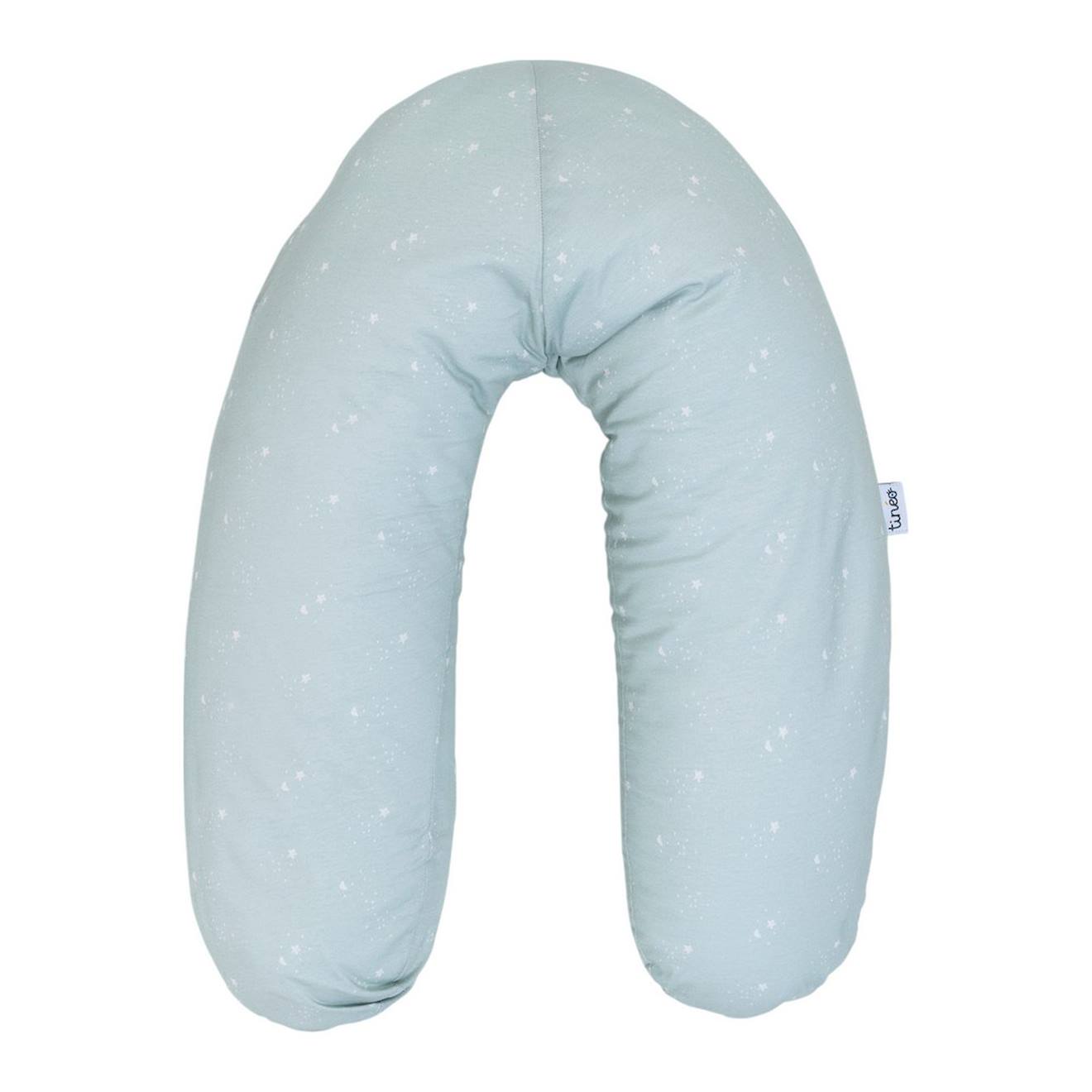 Coussin D'allaitement Et De Grossesse Étoiles Vert D'eau