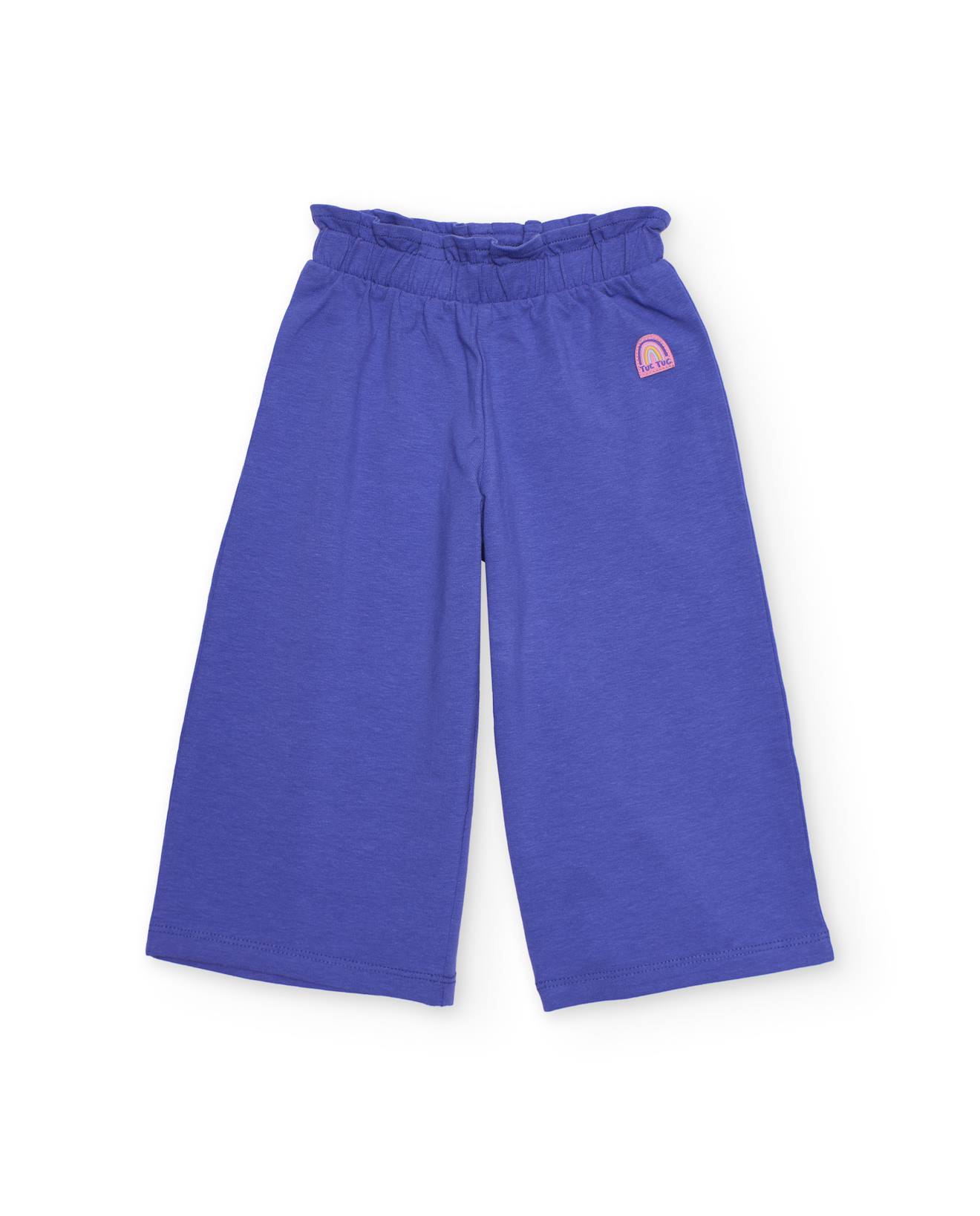 Pantalon Pour Fille En Maille Avec Ceinture lastique Fronce Violet 11 €