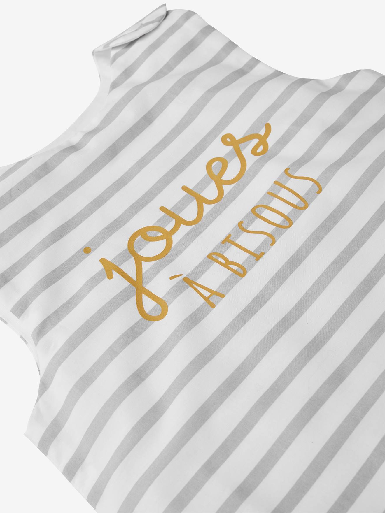 Gigoteuse été sans manches JOUES A BISOUS rayure grise Vertbaudet