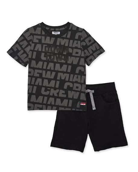 Ensemble garçon en maille avec détail en relief  - vertbaudet enfant
