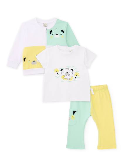 Bébé-Ensemble en tricot trois pièces pour nouveau-né