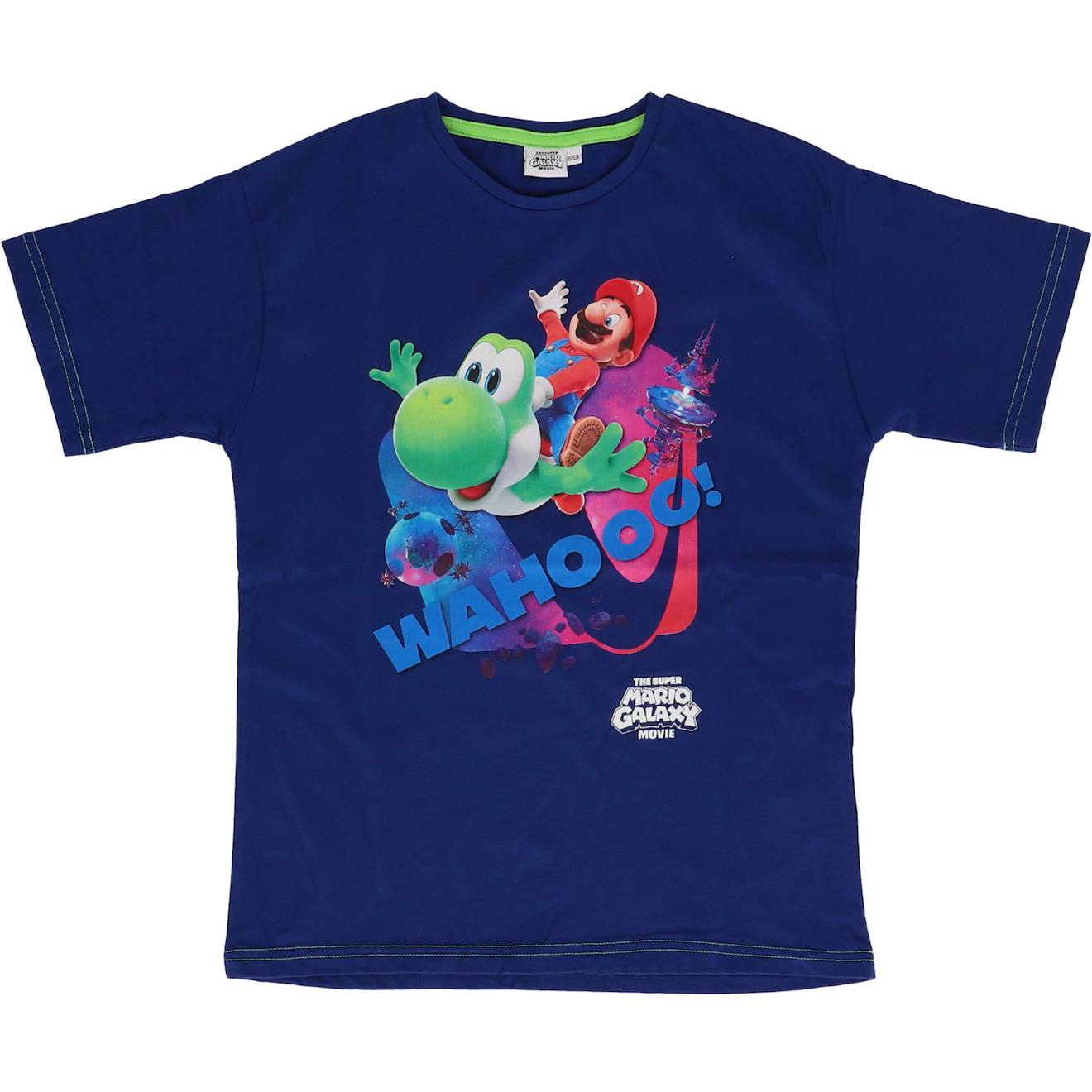 T-shirt Enfant mario Manches Courtes En Coton Marine