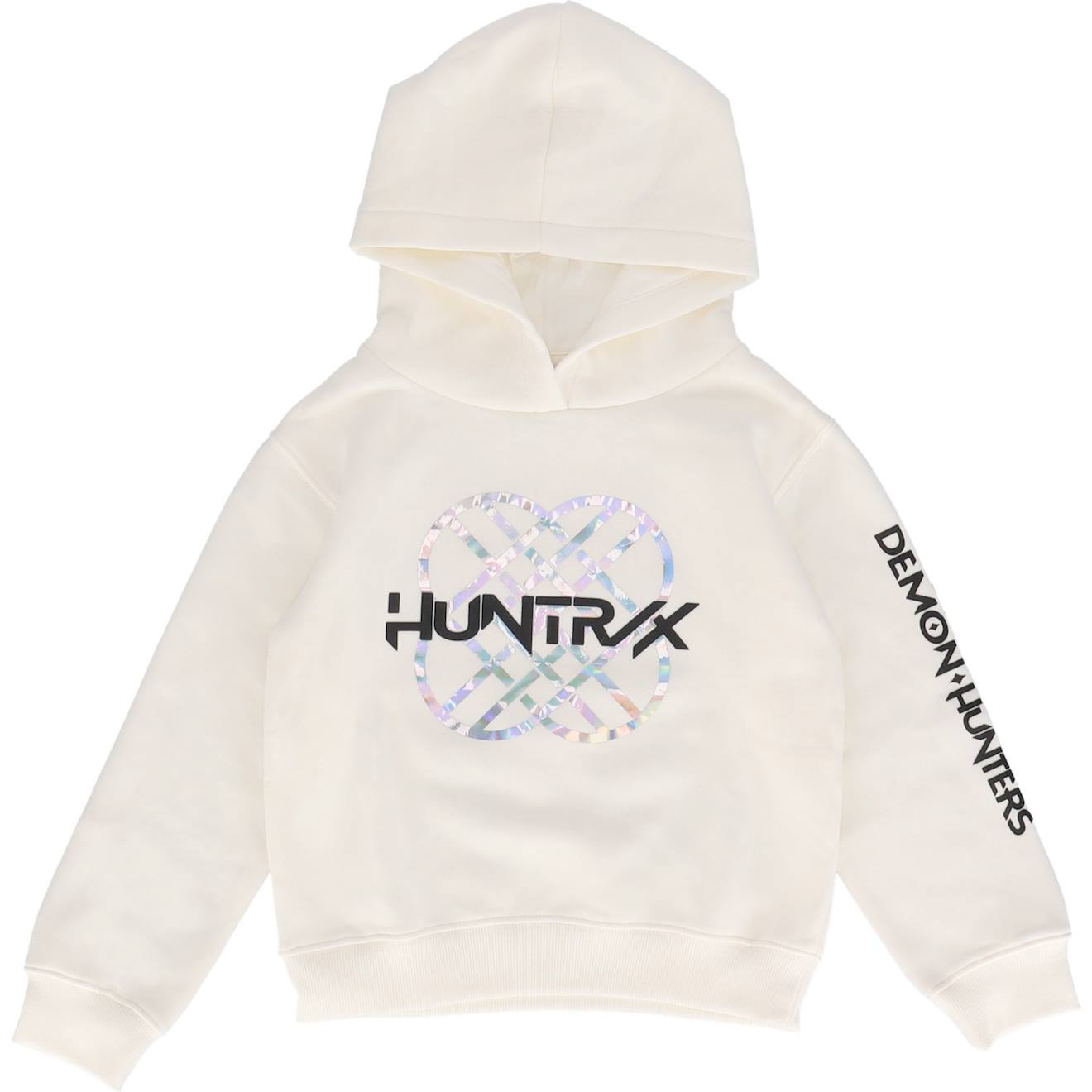 Sweat À Capuche 'k-pop Demon Hunters' Manches Longues Molletonné Blanc Sweat À Capuche 'k-pop Demon Hunters' Manches Longues Molletonné Blanc
