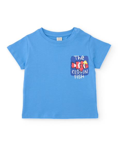 Ensemble en maille pour garçon avec imprimé artistique Bleu 2 - vertbaudet enfant 