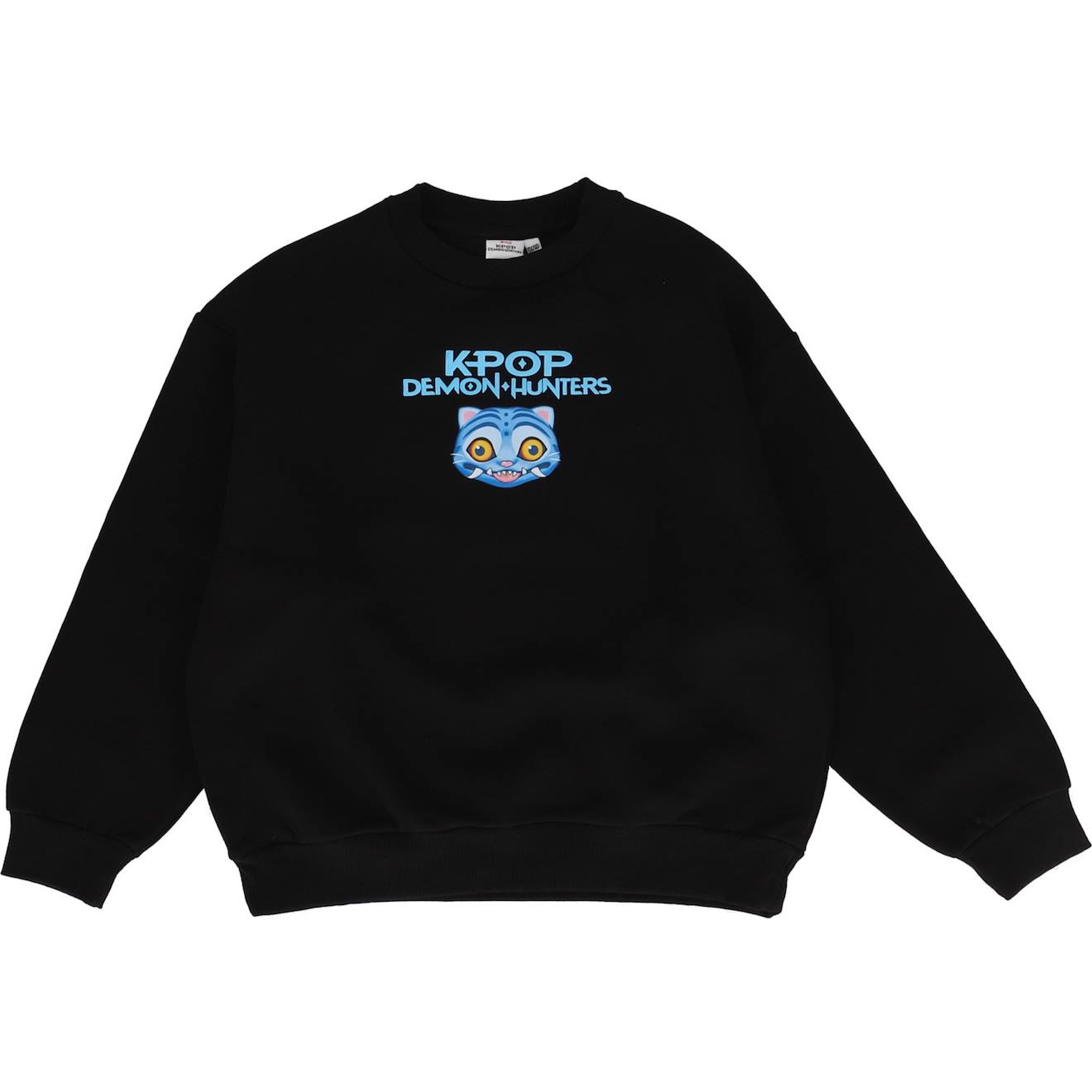Sweat Imprimé 'k-pop Demon Hunters' Manches Longues Molletonné Noir Sweat Imprimé 'k-pop Demon Hunters' Manches Longues Molletonné Noir