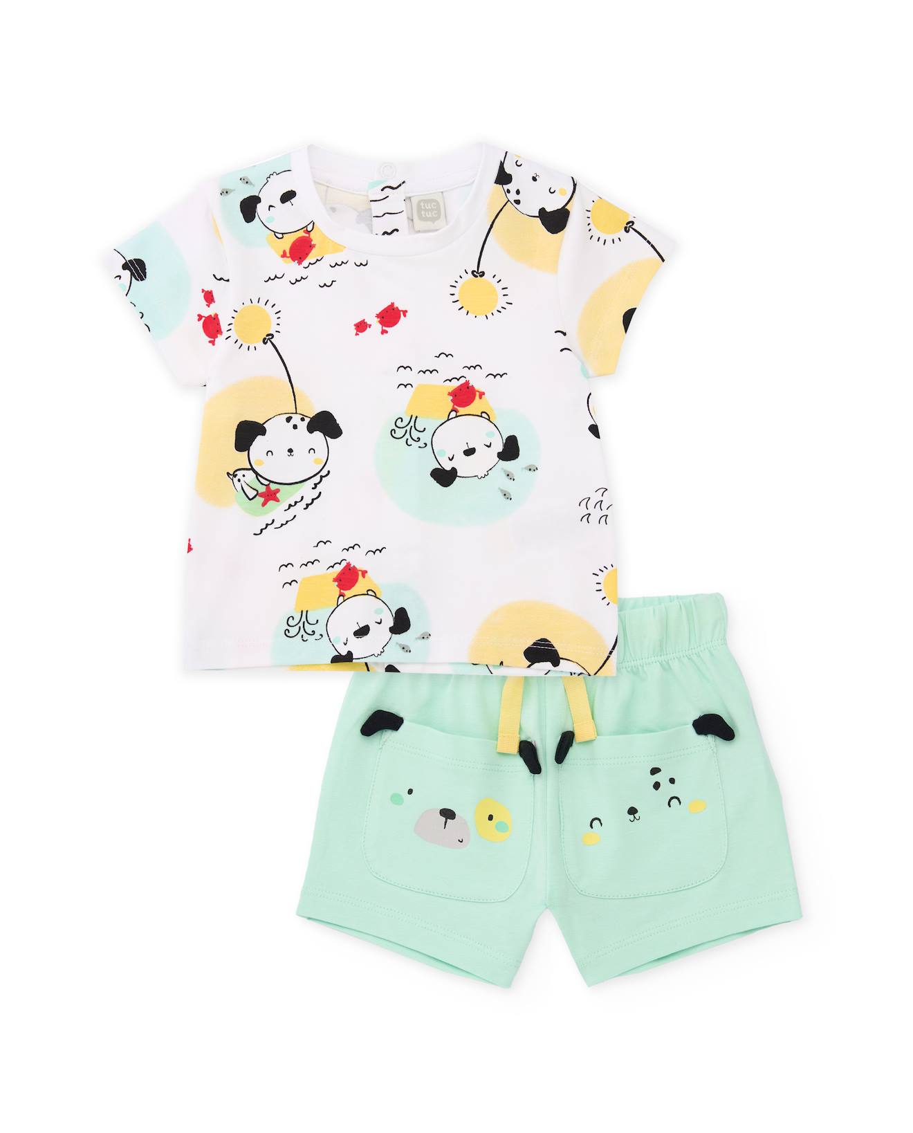 Ensemble En Tricot Pour Nouveau-n Avec Poches Sur Le Devant Blanc 21 €