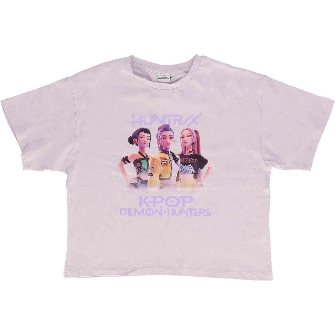 T-shirt 'k-pop Demon Hunters' Manches Courtes En Coton Violet