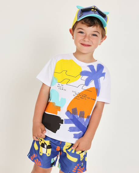 Bébé-T-shirt, sous-pull-T-shirt-T-shirt garçon en maille avec imprimé abstrait