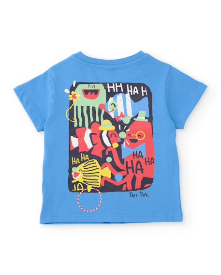 Ensemble en maille pour garçon avec imprimé artistique Bleu 4 - vertbaudet enfant 