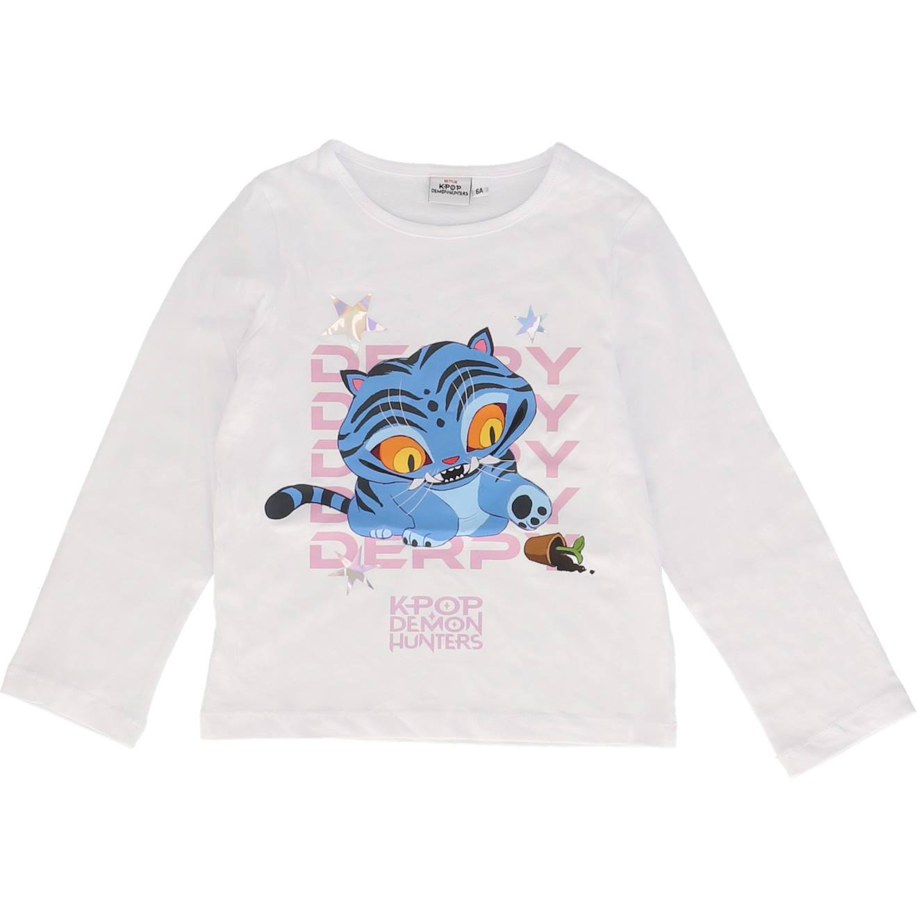 T-shirt 'k-pop Demon Hunters' Manches Courtes En Coton Blanc
