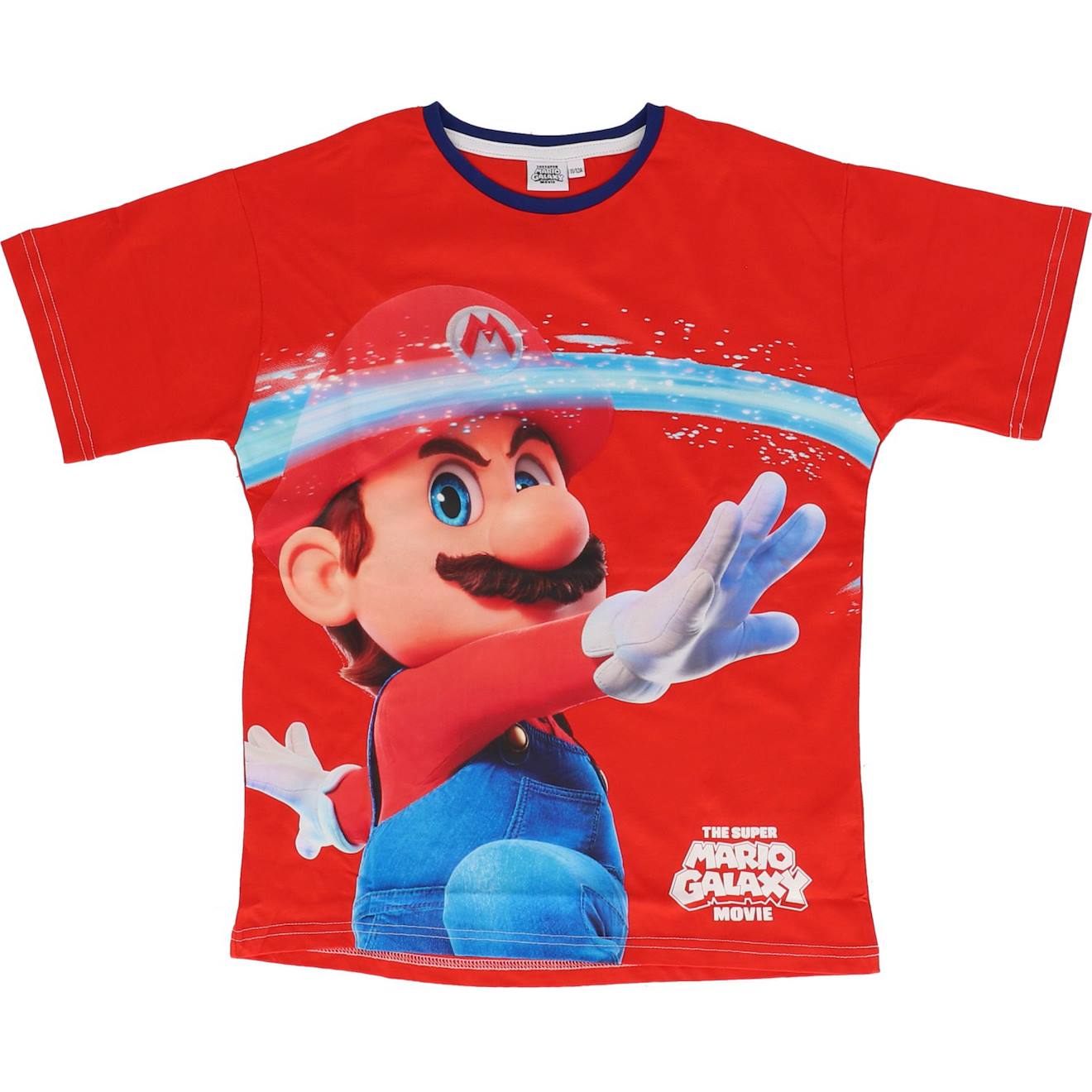 T-shirt Enfant 'mario' Manches Courtes En Coton Rouge