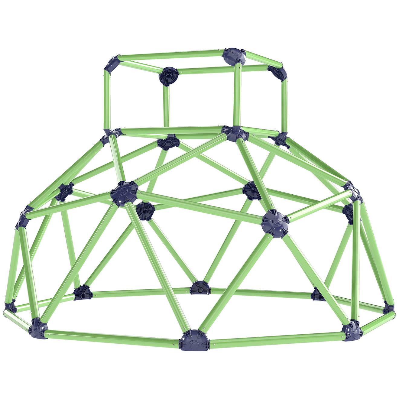 Dôme D'escalade Enfant Dia. 182 X 119h Cm Nombreuses Prises Max. 90 Kg Plastique Violet Vert Vert