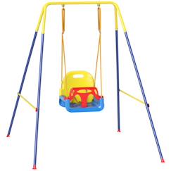 Jouet-Jeux de plein air-Aires de jeux-Balançoire évolutive 3 phases acier