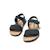 Sandales garçon synthétique fermeture adhésive barefoot Blue+Green 6 - vertbaudet enfant 
