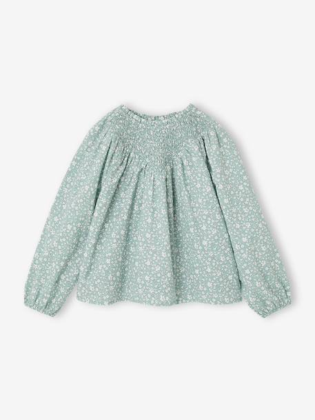 Fille-Blouse fille manches smockées
