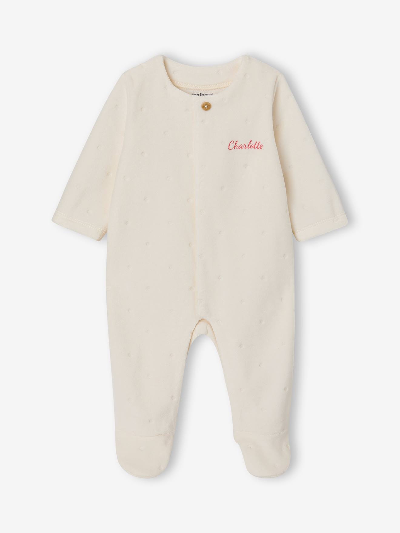 Ensemble naissance 3 pièces personnalisable beige chiné (Vertbaudet) - Image 2