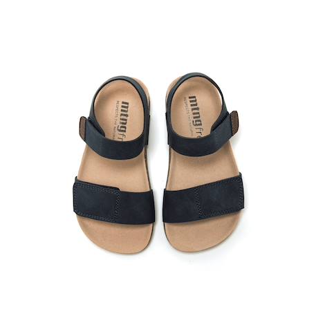 Sandales garçon synthétique fermeture adhésive barefoot Blue+Green 2 - vertbaudet enfant 