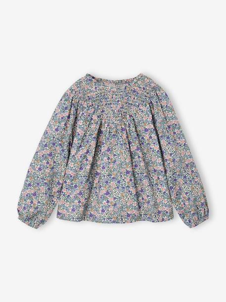 Fille-Blouse fille manches smockées