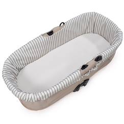 Housse de nacelle avec élastiques + drap-housse pour nacelle botton rayures  - vertbaudet enfant