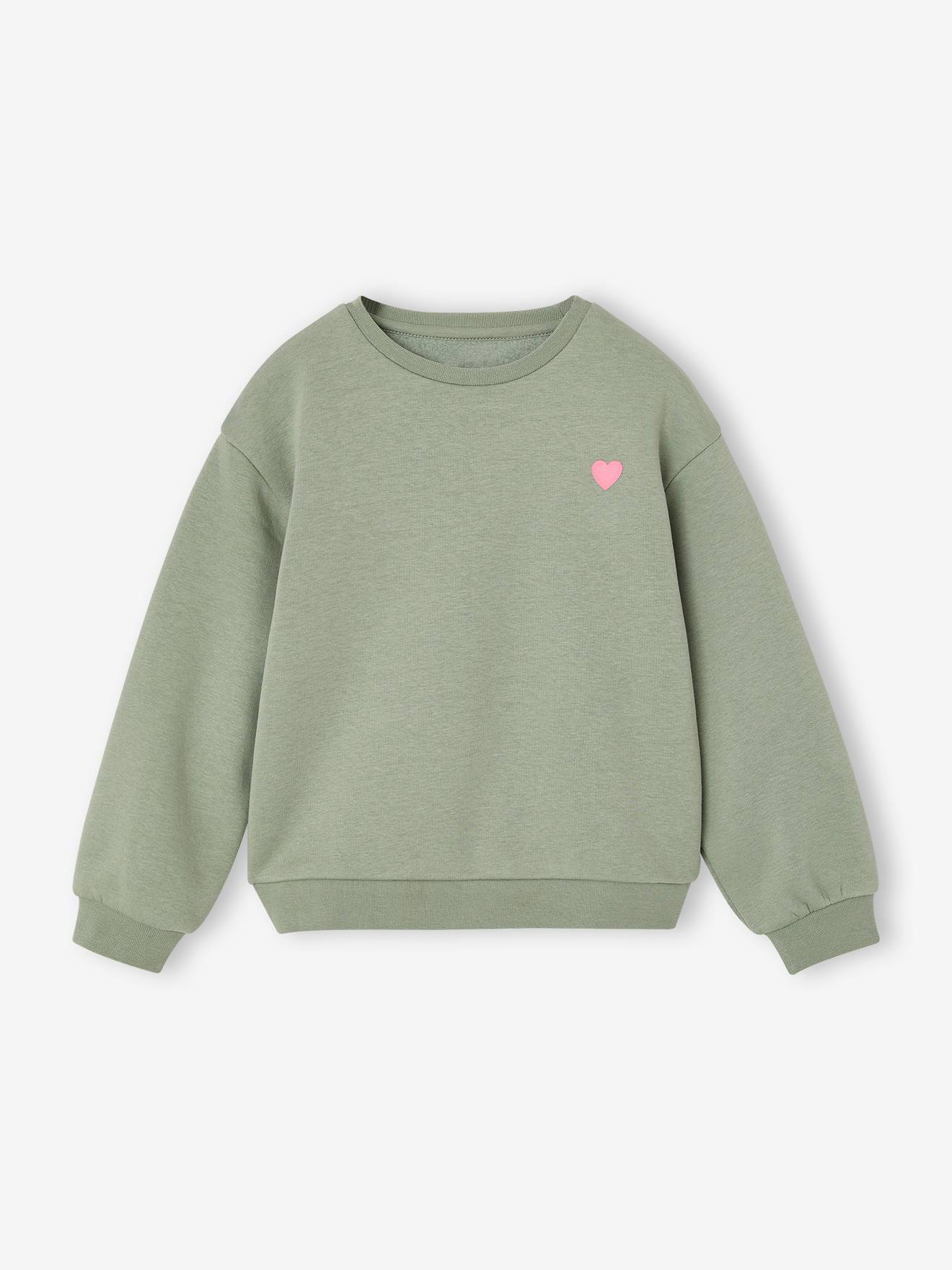 Sweat fille motif imprim sauge 10$